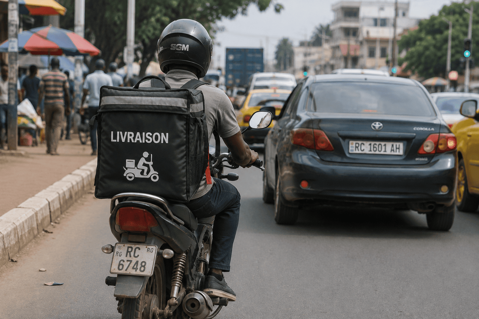 Guinée : les livreurs à moto réclament une meilleure protection
